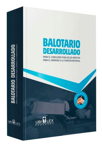 BALOTARIO DESARROLLADO. Para el concurso..