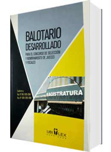 BALOTARIO DESARROLLADO Para el concurso ..