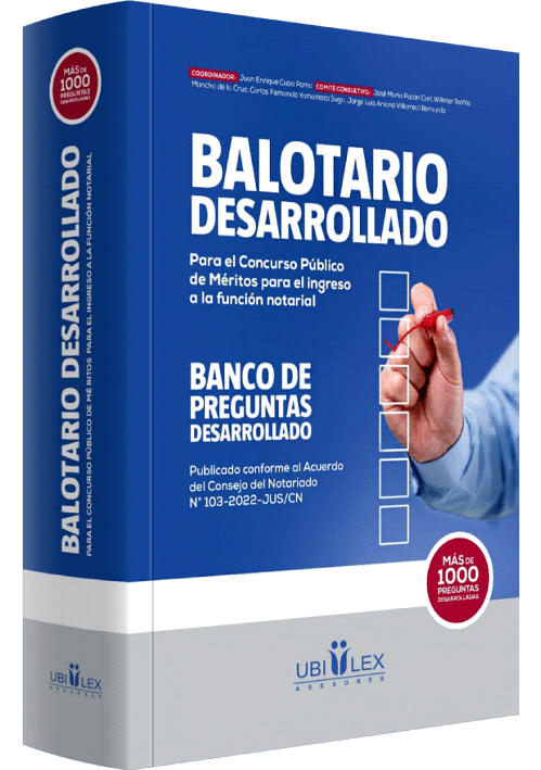 BALOTARIO DESARROLLADO Para el Concurso ..