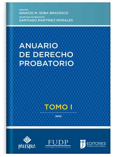 ANUARIO DE DERECHO PROBATORIO tomo I..
