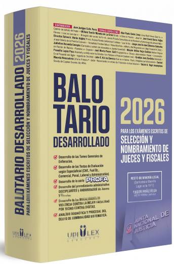 BALOTARIO DESARROLLADO 2026. Para selecc..