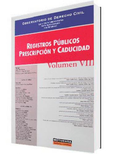 REGISTROS PÚBLICOS, PRESCRIPCIÓN Y CAD..